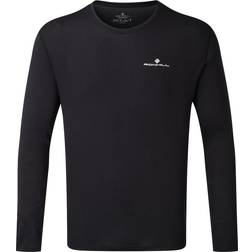 Ronhill Core L/S T-shirt Men - Black/Bright White