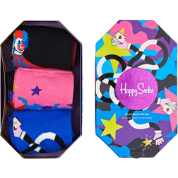 Happy Socks Circus Socks Gift Box 3-pack - Black/Blue/Pink