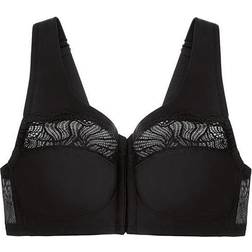 Glamorise MagicLift Natural Shape Front Closure Bra - Black