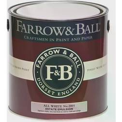 Farrow & Ball Estate No.2005 Takfärg, Väggfärg All White 2.5L