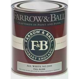 Farrow & Ball No.2005 Wood Paint, Metal Paint All White 0.75L