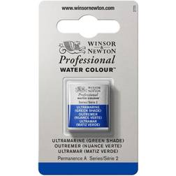 Winsor & Newton Professional Water Colour Ultramarine Green Shade Half Pan