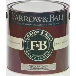 Farrow & Ball Modern No.2002 Wood Paint, Metal Paint White Tie 2.5L