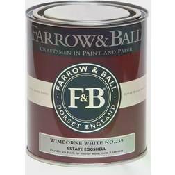 Farrow & Ball Estate No.239 Träfärg, Metallfärg Wimborne White 0.75L