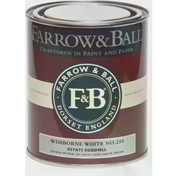Farrow & Ball Estate No.239 Wood Paint, Metal Paint White 0.75L