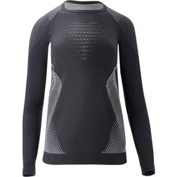 UYN Evolutyon Comfort UW Long Sleeve Base Layer Women - Charcoal/White/Light Grey