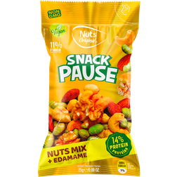 Nuts Original Snack PAUSE Nuts Mix & Edamame 25g 25g