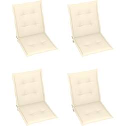 vidaXL 4-pack Chair Cushions Beige (100x50)