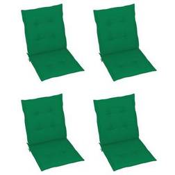 vidaXL 4-pack Coussin de chaise Vert (100x50cm)