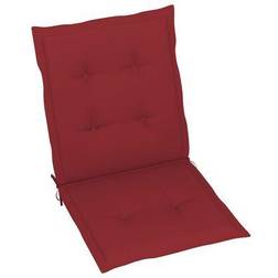 vidaXL 4-pack Coussin de chaise Rouge (100x50cm)