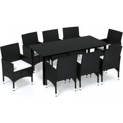 vidaXL 3094978 Set da pranzo per patio, 1 Tavolo incluso 8 Sedie