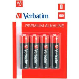 Verbatim 4-Pack AA Hoogkwaliteitsbatterijen