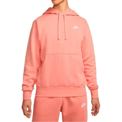 Nike Club Fleece Pullover Hoodie - Light Madder Root/Light Madder Root/White