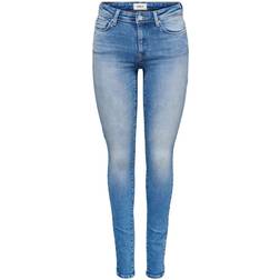 Only Shape Reg Skinny Fit Jeans - Blue/Light Medium Blue Denim