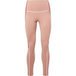 Reebok Lux High-Waisted Colorblock Tights Women - Canyon Coral