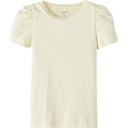 Name It Regular Fit Short Sleeved Top - Lemon Icing (13203744)