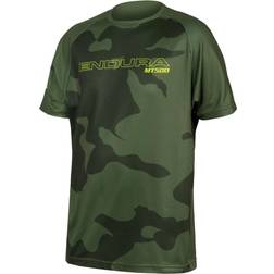 Endura MT500JR Short Sleeve Cycling Jersey Kids - Olive Green