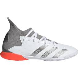 Adidas Junior Predator Freak.3 IN - Cloud White/Iron Metallic/Solar Red