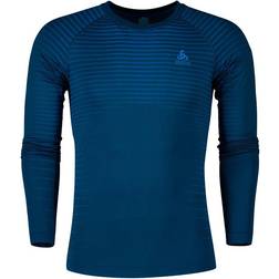 Odlo Performance Light Long-Sleeve Base Layer Top Men - Blue Wing Teal/Indigo Bunting