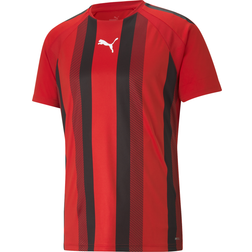 Puma TeamLIGA Striped Football Jersey Men - Red/Black/White