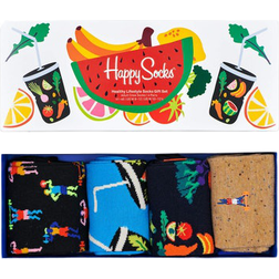 Happy Socks Healthy Lifestyle Socks Gift Set 4-pack - Multicolored