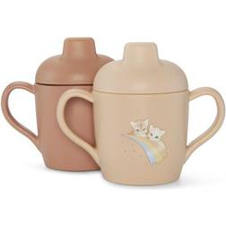 Konges Sløjd Pipmugg 2-pack Rainbow Kitty