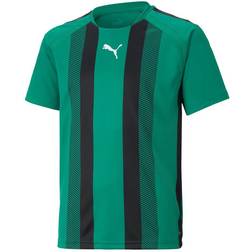 Puma Teamliga Striped Youth Football Jersey - Green/Black (704927_05)