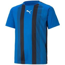 Puma Teamliga Striped Youth Football Jersey - Blue/Black (704927_02)