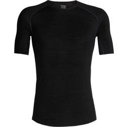 Icebreaker BodyfitZone Merino 150 Zone Short Sleeve Crewe Thermal Top Men - Black