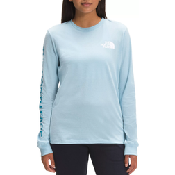 The North Face Women’s Long-Sleeve Brand Proud Tee - Beta Blue