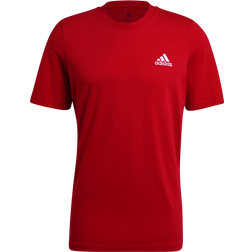 adidas Essentials Embroidered Small Logo T-shirt - Scarlet