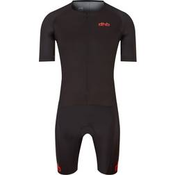 Dhb Aeron Lab Short Sleeve Tri Suit Men - Black/Red