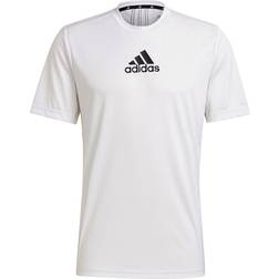 adidas Primeblue Designed 2 Move Sport 3-Stripes T-shirt Men - White/Black