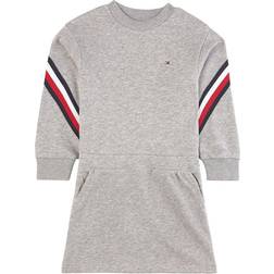 Tommy Hilfiger Signature Sweatshirt Dress - Light Grey Heather (KG0KG06271)