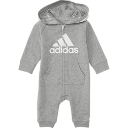 adidas Infant Badge of Sport 3-Stripes Coverall - Medium Grey Heather (AM1038-075)