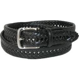 Tommy Hilfiger Burnished Handlaced Belt - Black