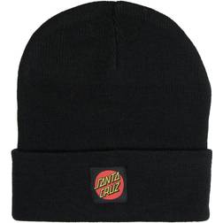 Santa Cruz Classic Label Dot Beanie Unisex - Black