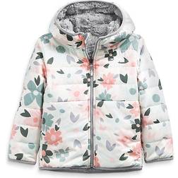 The North Face Toddler Reversible Mossbud Swirl Full Zip Hooded Jacket - Gardenia White Polka Dot Floral Print (NF0A5AB6-2H4)