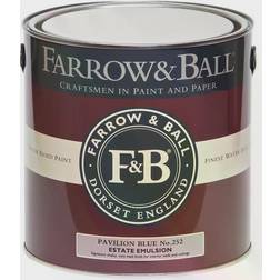 Farrow & Ball Estate No.252 Deckenfarbe, Wandfarbe Pavilion Blue 2.5L