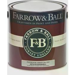 Farrow & Ball Estate No.242 Wood Paint, Metal Paint Pavilion Grey 2.5L