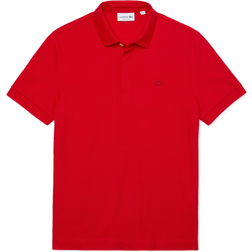 Lacoste Paris Regular Fit Stretch Cotton Piqué Polo Shirt - Red