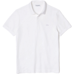 Lacoste Paris Regular Fit Stretch Cotton Piqué Polo Shirt - White