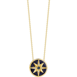 Thomas Sabo Royalty Star Necklace - Gold/Multicolour