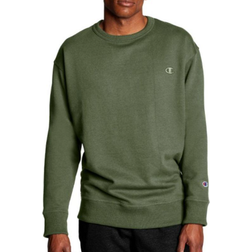 Champion Powerblend Fleece Crew C Logo Sweatshirt - Cargo Olive