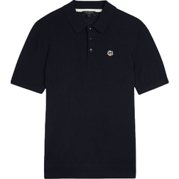 Ted Baker Haworth Short Sleeve Knitted Polo Shirt - DK Navy