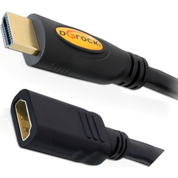 DeLock 83080 High Speed HDMI with Ethernet HDMI-HDMI M-F 2m