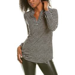 Anne Klein Pearly Dot Blouse - Black