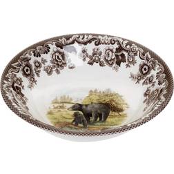 Spode Woodland Black Bear Ascot Soup Bowl 8"