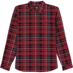 O'Neill Redmond Plaid Stretch Flannel Shirt - Red 2