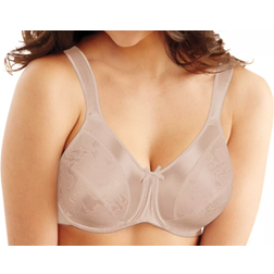 Bali Satin Tracings Underwire Minimizer Bra - Nude